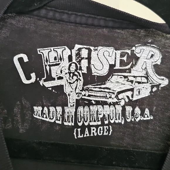 Chaser Ramones 100% Cotton Band Tee Black Large - Picture 3 of 7